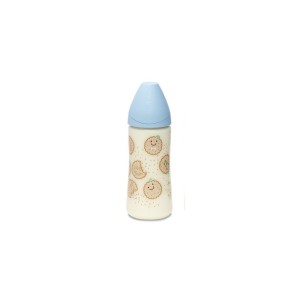 Suavinex Biberon REF.3800143 Tett F.M.Sil.360ml  6+m S 2 M light blue