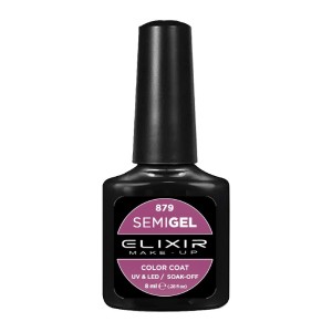 Elixir Make-up Semi Gel Ημιμόνιμο Επαγγελματικό Βερνίκι Νυχιών Νο879 Byzantium, 8ml