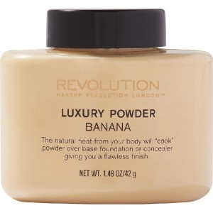 Makeup Revolution Baking Powder πούδρα σε σκόνη απόχρωση Banana 42 g