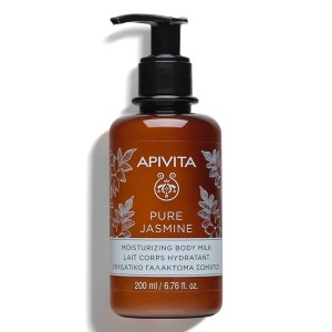 Apivita Pure Jasmine Moisturizing Body Milk, Ενυδατικό Γαλάκτωμα Σώματος, 200ml