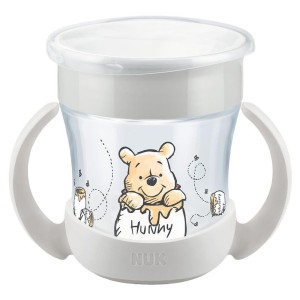  Nuk Mini Magic Cup 6m+ με Χείλος & Καπάκι Winnie Γκρί,160ml
