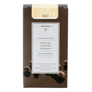 Korres Argan Oil Advanced Colorant 12.0 Ξανθό/ Special Blonde Μόνιμη Βαφή Μαλλιών, 50ml