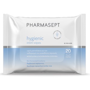 Pharmasept Hygienic Intim Wipes Υγρά Μαντηλάκια για την Ευαίσθητη Περιοχή, 20τμχ