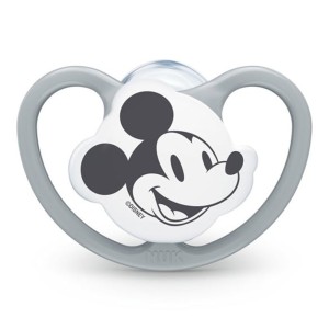 Nuk Ορθοδοντική Πιπίλα Σιλικόνης Χωρίς Κρίκο Space Mickey  Κεφάλι, 18-36m