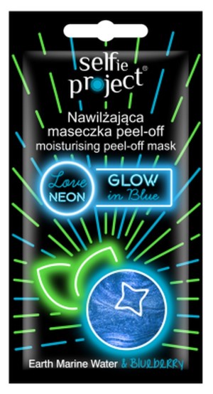 Sefie Project Peel-off mask #Glow in Blue-blueberry Ενυδατική Μάσκα Προσώπου, 10ml
