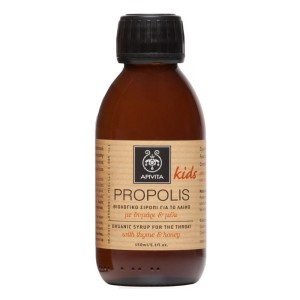 Apivita Kids Propolis Παιδικό Βιολογικό Σιρόπι με Μέλι & Θυμάρι για το Βήχα & τον Ερεθισμένο Λαιμό, 150ml