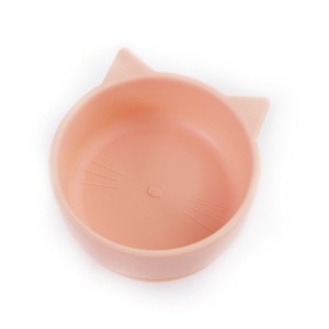 Babywise Kitty Shape Μπωλ Σιλικόνης Γατούλα SLW024 Honey Peach, 1τμχ