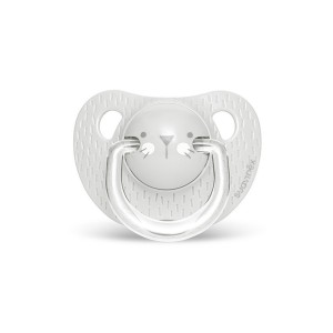 Suavinex Ανατομική πιπίλα σιλικόνης Evo Hygge Whiskers Grey 0-6μ