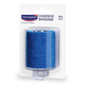 Hansaplast Cohesive Bandage Επίδεσμος Τραυμάτων & Στήριξη Αρθρώσεων, 4m