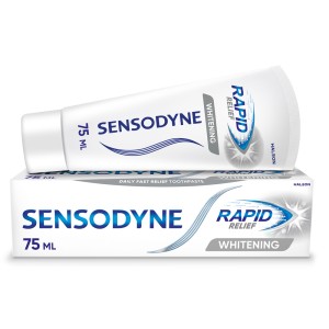 Sensodyne Rapid Relief Whitening, Οδοντόκρεμα για Γρήγορη Ανακούφιση από την Ευαισθησία και Λεύκανση, 75ml