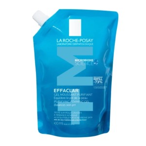 La Roche-Posay Effaclar Gel Refill Τζελ Καθαρισμού Προσώπου Εξισορρόπησης του pH για Λιπαρά Δέρματα με Τάση Ακμής, 400ml