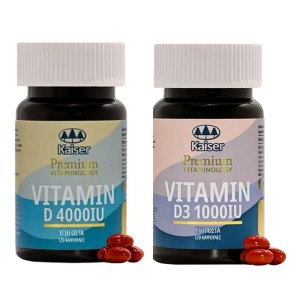 Kaiser1889 Πακέτο Βιταμινών 1+1 Δώρο Premium Vitaminology Βιταμίνη 4000iu 120 κάψουλες & Βιταμίνη D3 1000iu, 120 κάψουλες, 1σετ