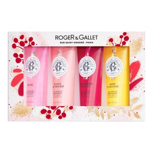 Roger & Gallet Promo X-mas Set Shower Gel Rose, Fleur De Figuier, Gingembre Rouse & Bois D Orange, 200ml