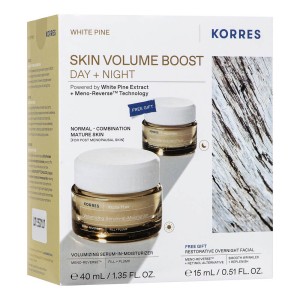 Korres Promo White Pine Αναπλήρωση Όγκου Κρέμα Ημέρας 40ml + ΔΩΡΟ White Pine Αναπλήρωση Όγκου Κρέμα Νύχτας 15ml, 1σετ
