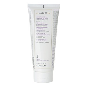 Korres Conditioner Mαλακτική Κρέμα για Ξηρά Αφυδατωμένα Μαλλιά Αμύγδαλο & Λινάρι, 200ml
