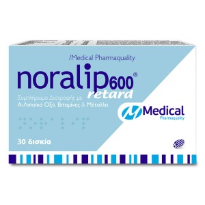 Medical Pharmaquality Noralip 600 Retard, 30ταμπλέτες