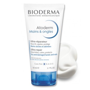 Bioderma Atoderm Mains & Ongles Εξαιρετικά Επανορθωτική & Ενυδατική Κρέμα Χεριών & Νυχιών για Κανονικό προς Ξηρό Δέρμα, 50ml