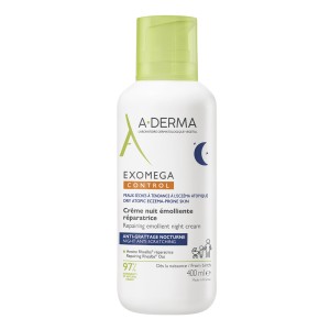 A-Derma Exomega Control Επανορθωτική Μαλακτική Κρέμα Νυκτός, 400ml