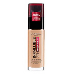 LOreal Paris Makeup Infaillible 32H Fresh Wear Vitamin C 200 Goden Sand, 30ml