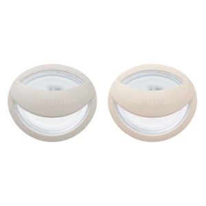 Nuk MommyFeel Πιπίλα Σιλικόνης 0-9m Πορτοκαλί & Μπεζ, 2τεμ