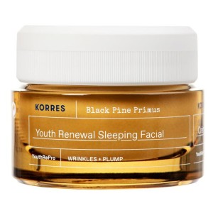 Korres Black Pine Primus Λείανση Ρυτίδων & Ελαστικότητα Κρέμα Νεότητας Νύχτας, 40ml