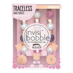 Invisibobble Waver British Royal to Bead or not to Bead-Κοκκαλάκια για τα Μαλλιά, 3 Τεμάχια