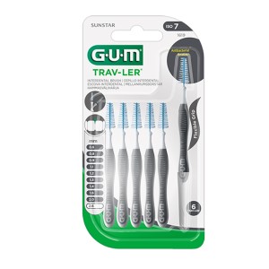 Gum Trav-Ler Interdental Brush (1619) Μεσοδόντια Βουρτσάκια που Αφαιρούν Περισσότερη Πλάκα 2.6mm, 6τμχ