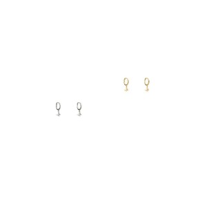 Ro-Ro Accessories Σκουλαρίκι Κρίκος Kρεμαστή Πεταλούδα, EF022, 2.5 cm, 1 ζευγάρι