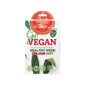 7Days – Promo Go Vegan Healthy Week Ολοκληρωμένο Σετ με 7 Πιστοποιημένες Μάσκες Ομορφιάς Προσώπου, 7τμχ X 25gr