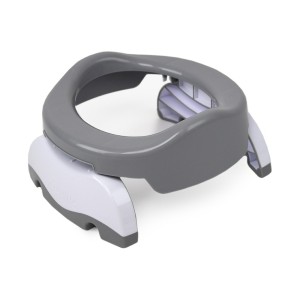 Potette Plus 2 Σε 1 Φορητό Γιογιό Ταξιδιού Και Εκπαιδευτικό Κάθισμα Τουαλέτας, Λευκό-Γκρι 1 τμχ