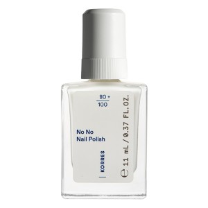 Korres No No Nail Polish Βερνίκι Νυχιών 02 Milky White, 11ml