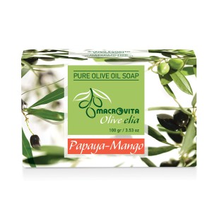 Macrovita Φυσικό σαπούνι ελαιολάδου Papaya-Mango, 100gr
