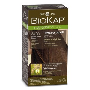 Biokap Nutricolor Delicato Βαφή Μαλλιών No 6.06 Ξανθό Σκούρο Αβάνα, 140ml