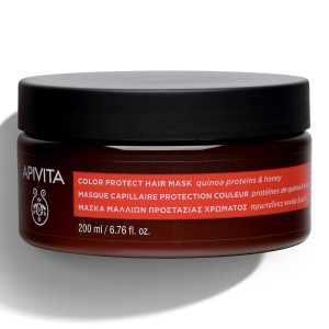 Apivita Color Protect Hair Mask Μάσκα Προστασίας Χρώματος Με Πρωτεΐνες Κινόα & Μέλι, 200ml