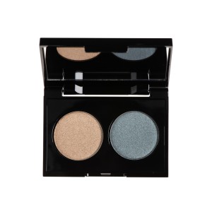 Korres Volcanic Minerals Velvet Dual Eyeshadow Palette - Blue Teal 58, 3ml