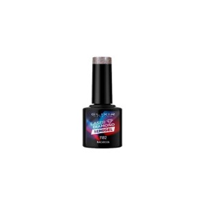 Elixir Semigel Laser Diamond 1182 Ημιμόνιμο Βερνίκι Ασημί Με Γκλίττερ, 8ml