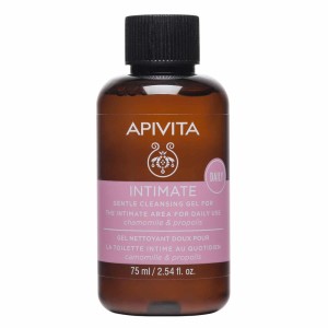 Apivita Intimate Daily Απαλό Υγρό Καθαρισμού για την Ευαίσθητη Περιοχή για Προστασία από την Ξηρότητα, με Χαμομήλι & Πρόπολη, 75ml