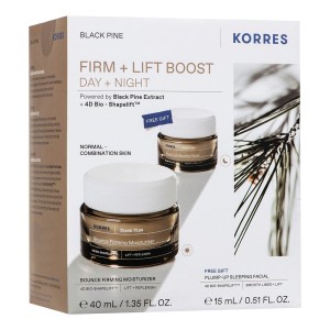 Korres Promo Black Pine Σύσφιξη + Lifting Κρέμα Ημέρας 40ml + ΔΩΡΟ Black Pine Σύσφιξη + Lifting Κρέμα Νύχτας 15ml, 1σετ