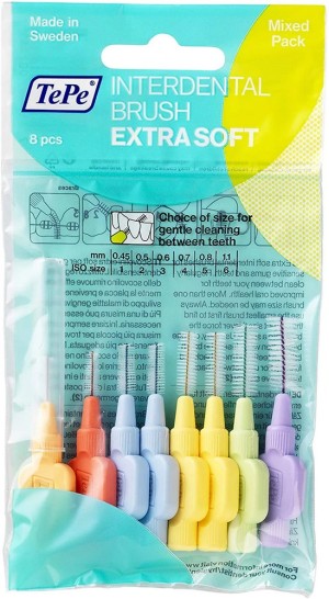 TePe Interdental Brush Extra Soft All Sizes Μεσοδόντια Βουρτσάκια, 8τμχ