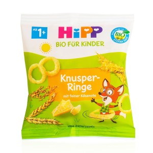Hipp Παιδικά Τραγανά Τυροδαχτυλίδια 1-3 Ετών, 25gr