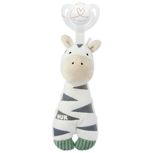 Nuk Little Friend Παιχνίδι Ζέβρα με Πιπίλα Σιλικόνης 0-6m, 1τμχ