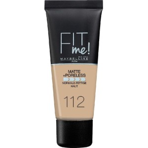 Maybelline New York Fit Me Matte & Poreless Foundation 112 Soft Beige 30ml