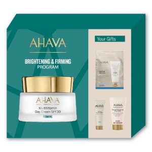 Ahava Promo Pack MultiVitamin Κρέμα Ημέρας SPF30 50ml, Purifying Mud Mask 8ml, Refining Mud Exfoliator 15ml, Dermud Κρέμα Χεριών 40ml, 1σετ