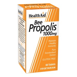 Health Aid Bee Propolis 1000mg Συμπλήρωμα Διατροφής με Πρόπολη για Ενίσχυση του Ανοσοποιητικού, 60tabs