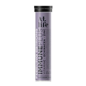 AtLife Immune Plus Βιταμίνη C Eχινάτσια Ψευδάργυρος, 20 Αναβράζοντα Δισκία