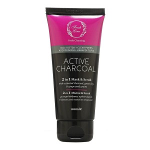 Fresh Line Active Charcoal 2 σε 1 Μάσκα & Απολέπιση Ενεργός Άνθρακας, 100ml