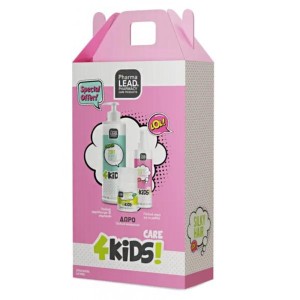 PharmaLead Promo Box 4Kids Girl 2 in 1 Bubble Fun, 500ml & Silky Hair Conditioner, 150ml & Hurry Up Roll-On, 50ml