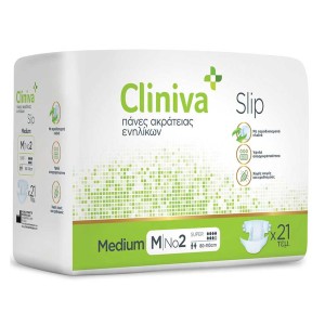 Cliniva Slip Πάνα Ακράτειας Ενηλίκων No2 Medium, 21τμχ