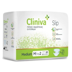 Cliniva Slip Πάνα Ακράτειας Ενηλίκων No2 Medium, 21τμχ