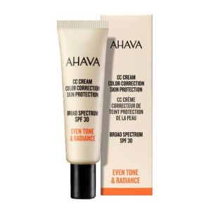 Ahava CC Cream Color Correction Skin Protection Broad Spectrum, Κρέμα Διόρθωσης Χρώματος Ευρέως Φάσματος SPF30, 30ml